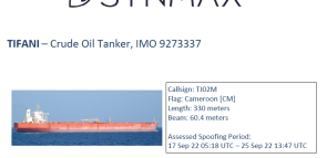 AIS Spoofing Report – TIFANI